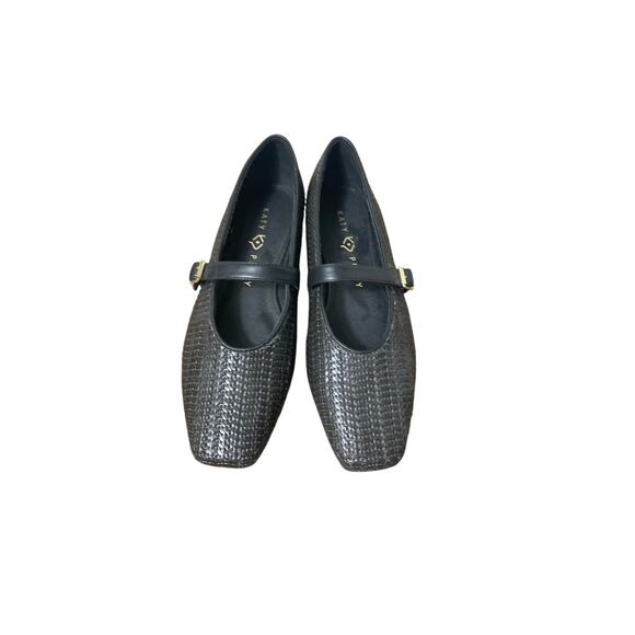 Katy Perry Shoes - Katy Perry Black Woven Flats Size 10